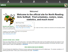 Tablet Screenshot of northreadingsoftball.com